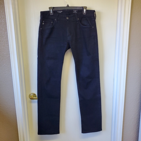 AG Men's The Matchbox slim straight Black jeans - Picture 3 of 6